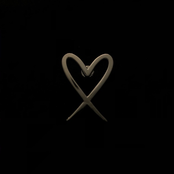 Comme des Garcons Other - Ten Stacks Black Heart Enamel Lapel Pin